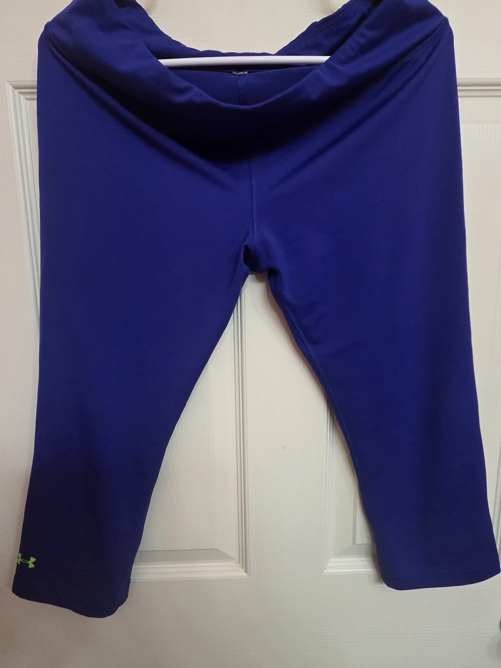 Under Armour Women’s Blue XL Capri Leggings Stretch Pull-On Athletic